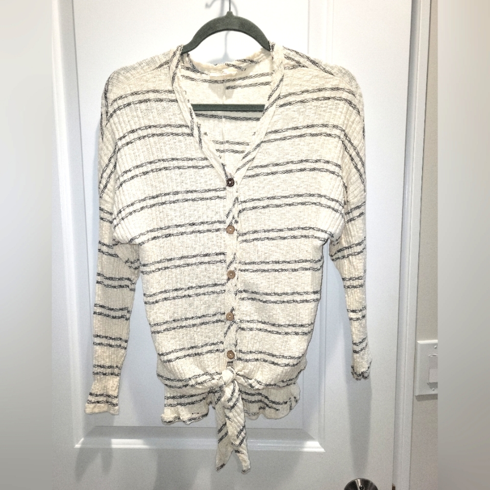 Hummingbird Striped Cardigan
